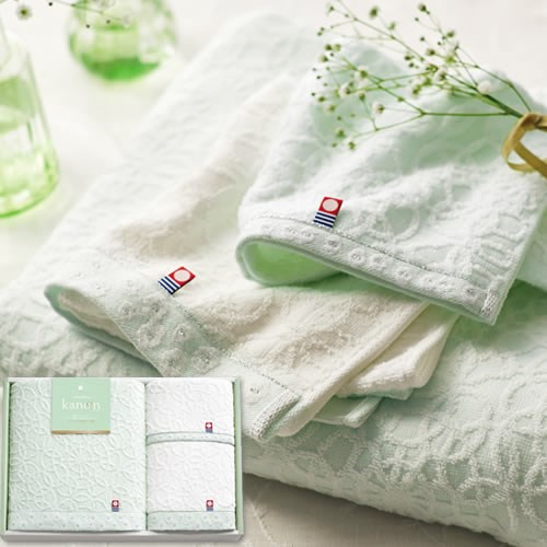 【送料無料】今治かのん 日本製 愛媛今治 タオルセット(68050)