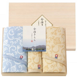 今治きらら 日本製 愛媛今治 木箱入タオルセット(53040)