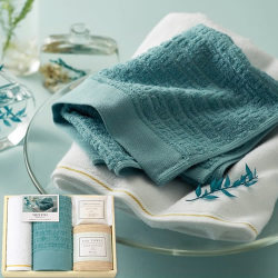 【送料無料】MIZUITO 澄みわたるみずいと 泉州タオルとシアバター石けんセット(56025)