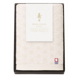 寿々 じゅじゅ 紅白ハンドタオル 白 （60306）