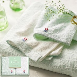 【送料無料】今治かのん 日本製 愛媛今治 ハンドタオルセット(68015)