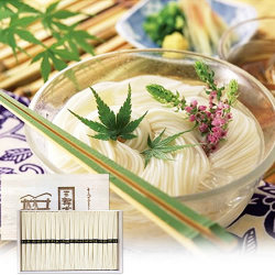 【送料無料】三輪素麺20束木箱入