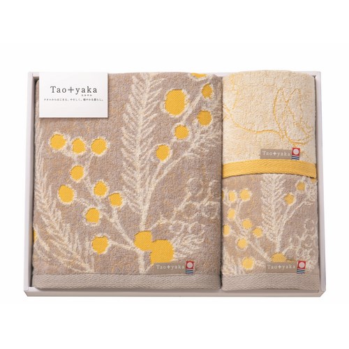 Taoyaka ミモザ バスタオル・フェイスタオル・ウォッシュタオル(TAO-41Y)