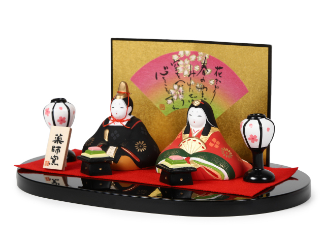 錦彩みやび親王雛飾り