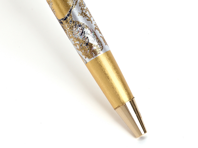 蒔絵ボールペン金の波