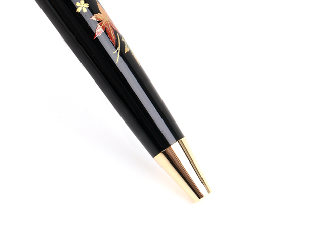 英語説明書つき‐蒔絵高級ボールペン 春秋（木箱入り）☆日本のお土産に