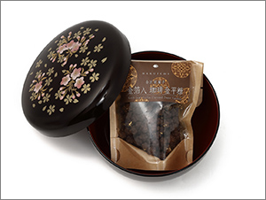 山中漆器 桜づくしボンボニエール ペア – 金沢金箔入りこんぺいとう付き