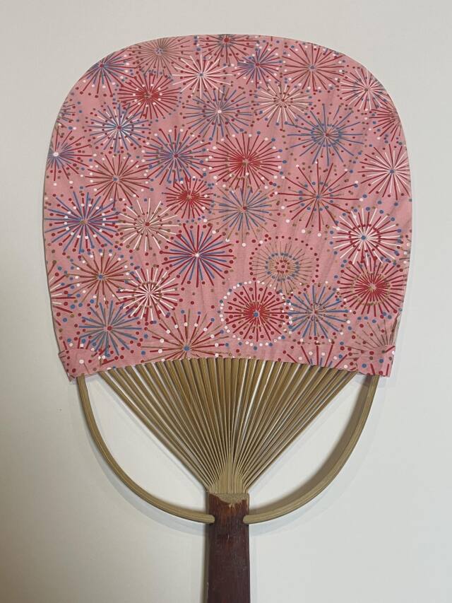 友禅うちわ　花火