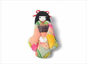 和風ブローチ ちりめん細工 べっぴん