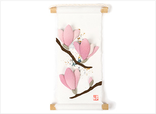 職人がこだわりをもって仕上げた、日本の匠の技！ちりめん細工タペストリー