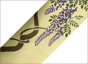 本革 藤の花(絵柄)