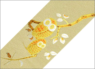 本革 金ふくろう(絵柄)