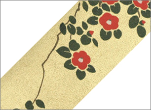 本革 椿(絵柄)