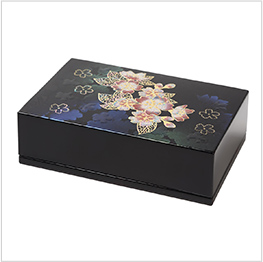 卓上型　名刺入れ　輝桜 Maki-e Card Case (desktop type)