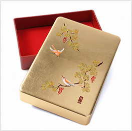 英語説明書つき 山中塗り 金華 小文庫（A5サイズ）　