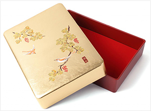 英語説明書つき 山中塗り 金華 小文庫（A5サイズ）　