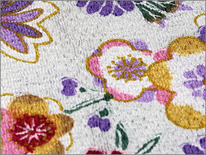 加賀友禅 風呂敷-しだれ桜-