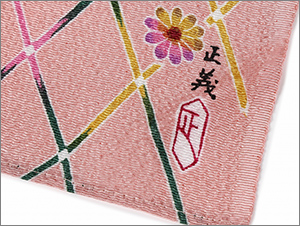 加賀友禅 風呂敷-しだれ桜-