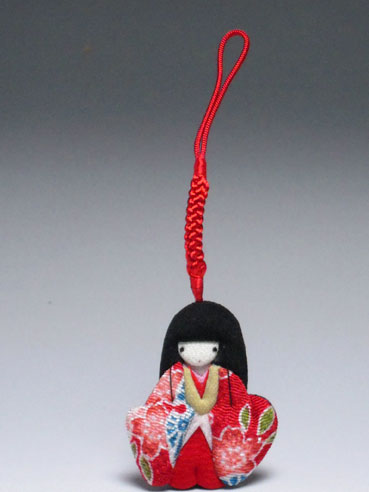 ちりめん細工　お雛様ストラップ