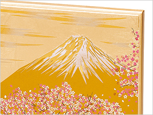 山中漆器 パネルピクチャー　富士雅桜