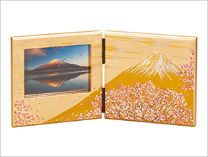山中漆器 パネルピクチャー　富士雅桜