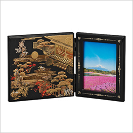 山中漆器 パネルピクチャー初音