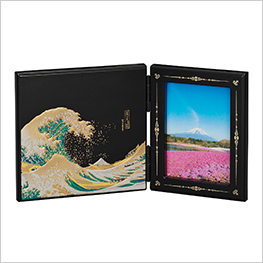 山中漆器 パネルピクチャー神奈川沖浪裏