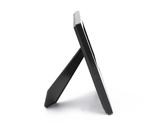 英語説明書つき 蒔絵フォトフレーム 富士に桜 デジタルクロックつき 日本土産や記念品に最適