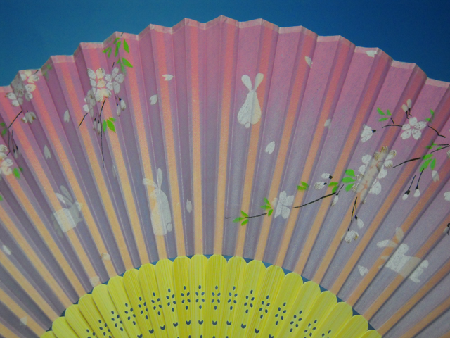 シルク扇子 桜