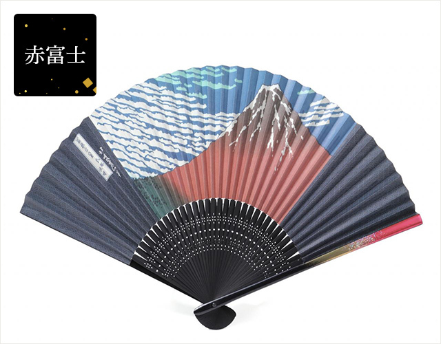 漆芸扇子☆日本土産（みやげ）や記念品に！英語説明書つき 日本