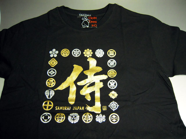 漢字 侍ｔシャツ 英語説明カード付き