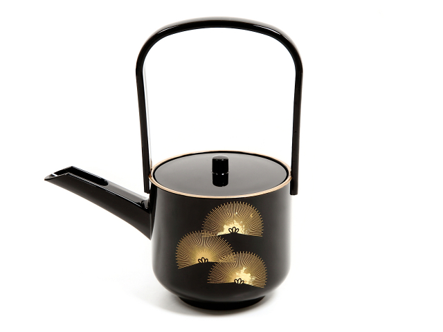 英語説明カードつき-屠蘇器（とそき） 松竹梅☆／日本土産（みやげ）に