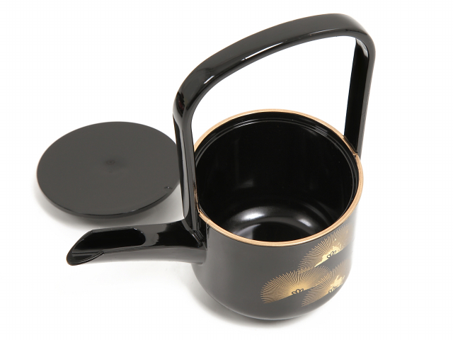 英語説明カードつき-屠蘇器（とそき） 松竹梅☆／日本土産（みやげ）に