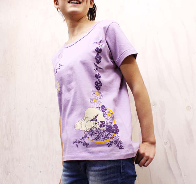 北斎Tシャツ｜月兎