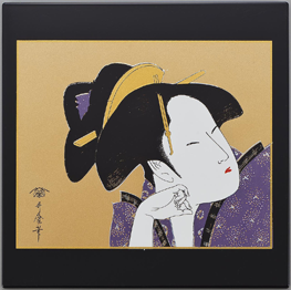 マウスパッド歌麿　黒