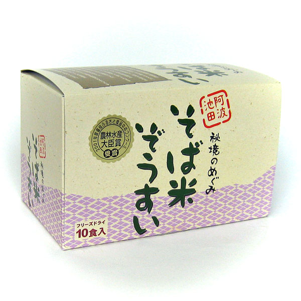 【阿波名産】そば米ぞうすい　１０食箱