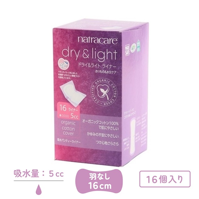 吸水パンティーライナー (羽なし) 16コ入 |NC3522