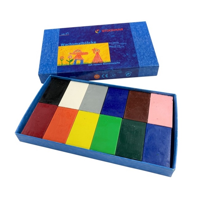 みつろうブロッククレヨン 12色紙箱 |ST34202