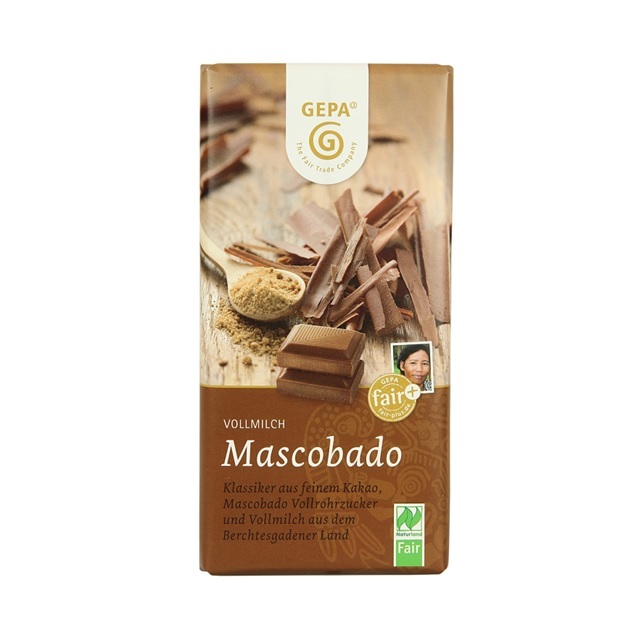 ゲパ ビオ マスコバドミルクチョコレート 100g |GP8961809