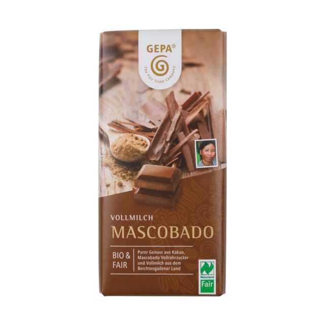 ＜11月販売開始予定＞ゲパ ビオ マスコバドミルクチョコレート 100g　|GP8961809★ |◆メール便対応可