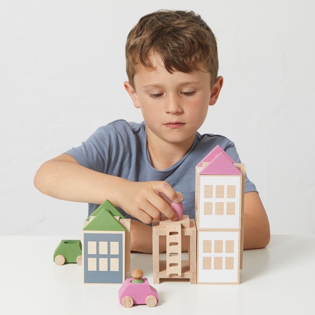 ベーシックタウンセット ピンク×グリーン｜ルブロナ【公式通販