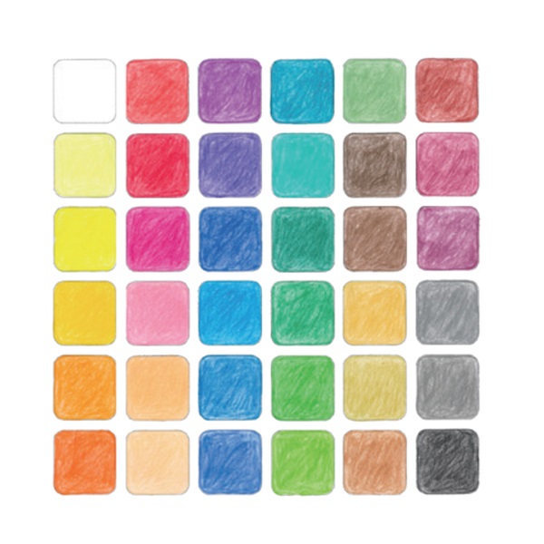 リラ　グルーヴスリム 36色セット シャープナー付　|LY2821360