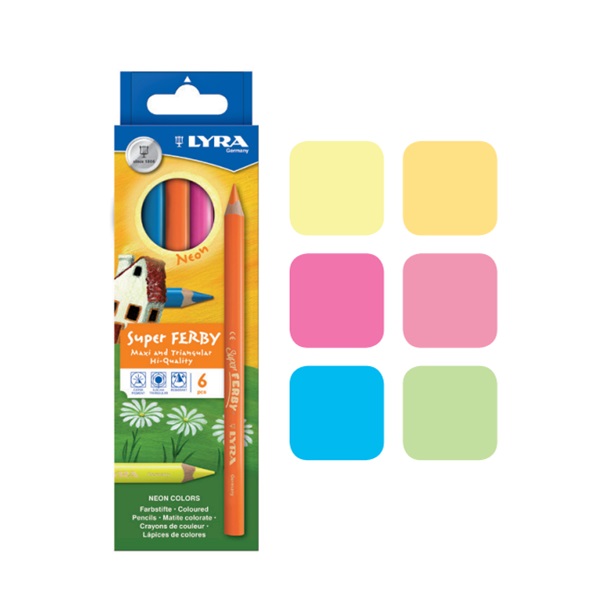 リラ　スーパーファルビー ラッカード(軸カラー） ネオン6色　|LY3721063