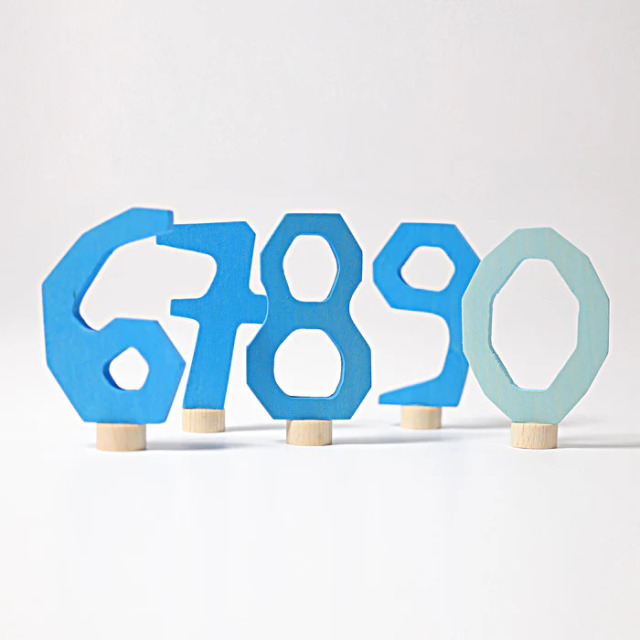 グリムス　デコレーションリング　数字　ナンバーセット グリムス【公式】【数量限定】デコレーションナンバー ブルー（ 6～9,0