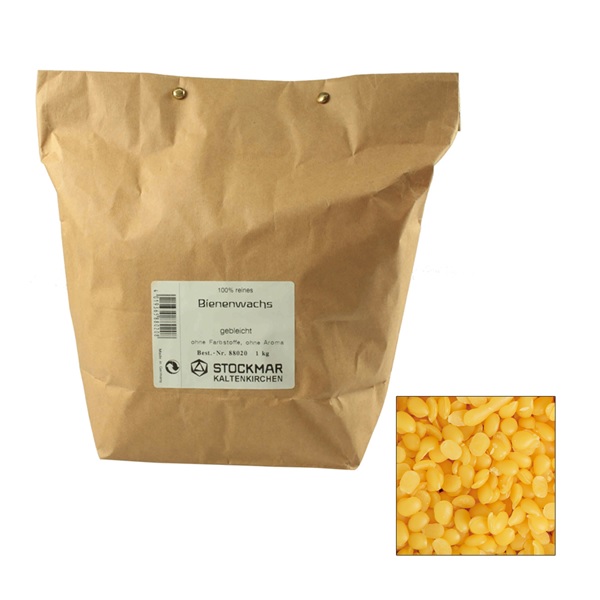 シュトックマー 100%みつろうチップ ナチュラル 1kg｜シュトックマー