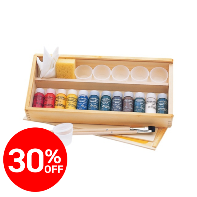 水彩絵の具 お絵かきセット木箱入り｜シュトックマー【公式通販