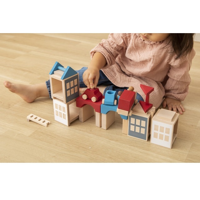 ベーシックタウンセット レッド×ブルー｜ルブロナ【公式通販