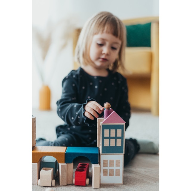 ルブロナ　ルブロナ タウン　夏、秋　セット ルブロナ】ベーシックタウンセット レッド×ブルー | METSÄ