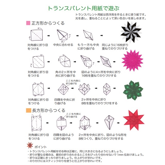 トランスパレント用紙で遊ぶ
