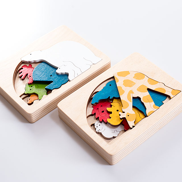 ピープパズル きりん しろくま